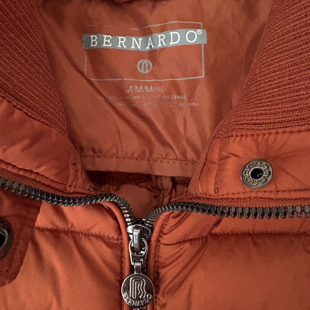 Bernardo puffer jacket in a burnt orange - Picture 2 of 5